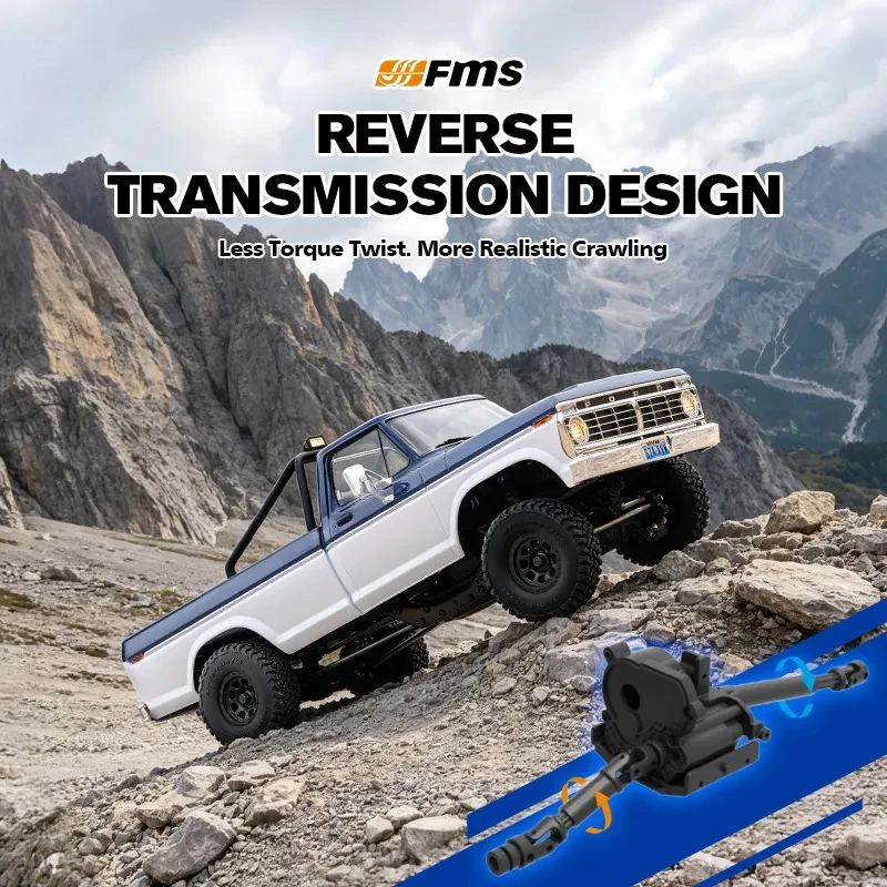 Fms 1:18 FCX18 II Ford F-100 Quickly Change The Shell Remote Control Car Climbing Car Miniature Model Custom Toy Gift Collection