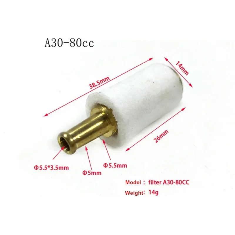 1pcs Clunk Style In-Tank Fuel Filter For 30-80CC 30-60CC 20-30CC For RC Airplane Model