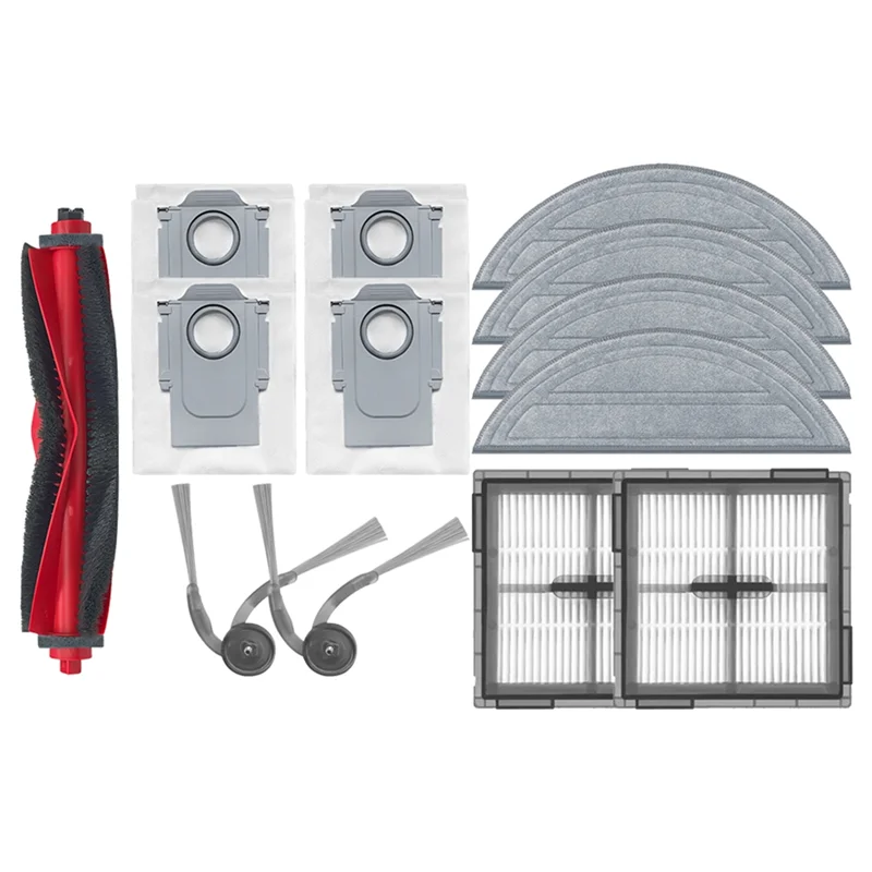 A83G-para Roborock Q10 VF/Q10 VF + Robot aspirador accesorios de repuesto Cepillo Lateral principal filtro Hepa paño de mopa bolsa de polvo