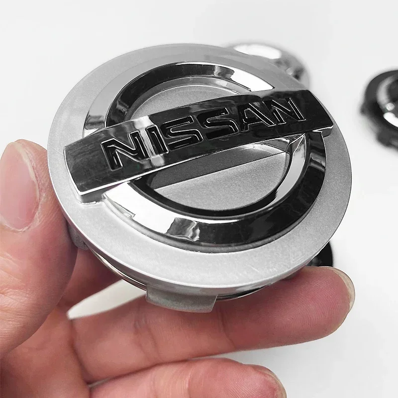 4pcs 54mm 60mm Car Wheel Hub Center Caps Rim Cover Badge Emblem Exterior Styling For Nissan J10 Trail Tiida Teana X-trail Versa