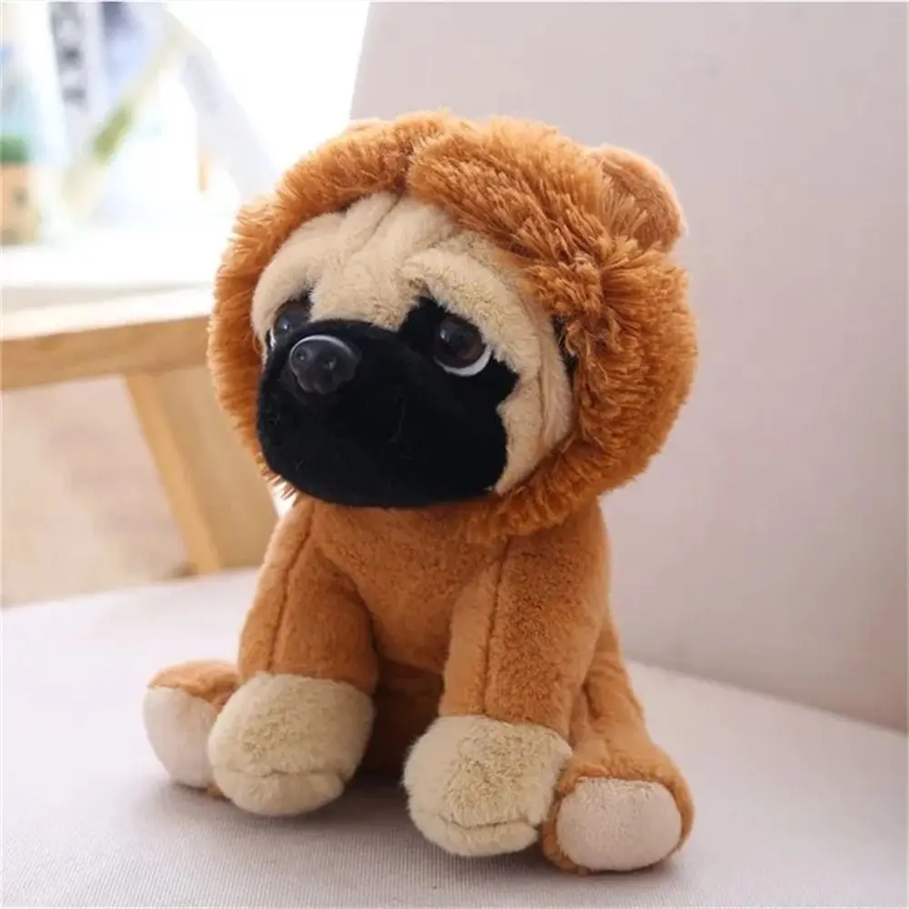 Stuffed Animals Pug Dog Plush Toys Cosplay Dinosaur Lion Sheep Leopard Stuffed Sharpei Dog Soft Doll Rabbit Elephant