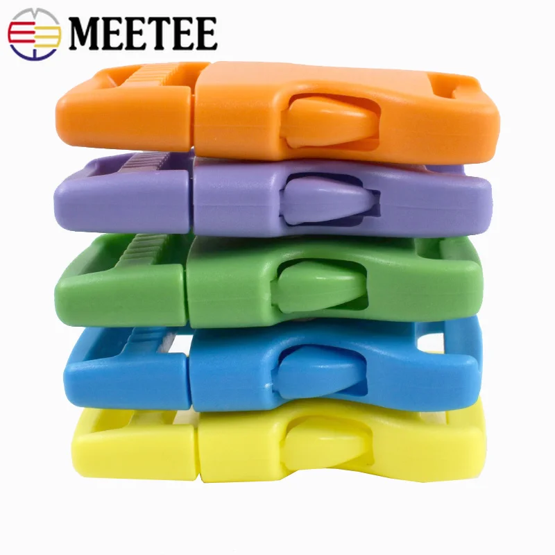 10Pcs 10-38mm Backpack Side Release Buckles for Bag Strap Closure Clasps Belt Loose Clasp Luggage Webbing Plastic Click Button