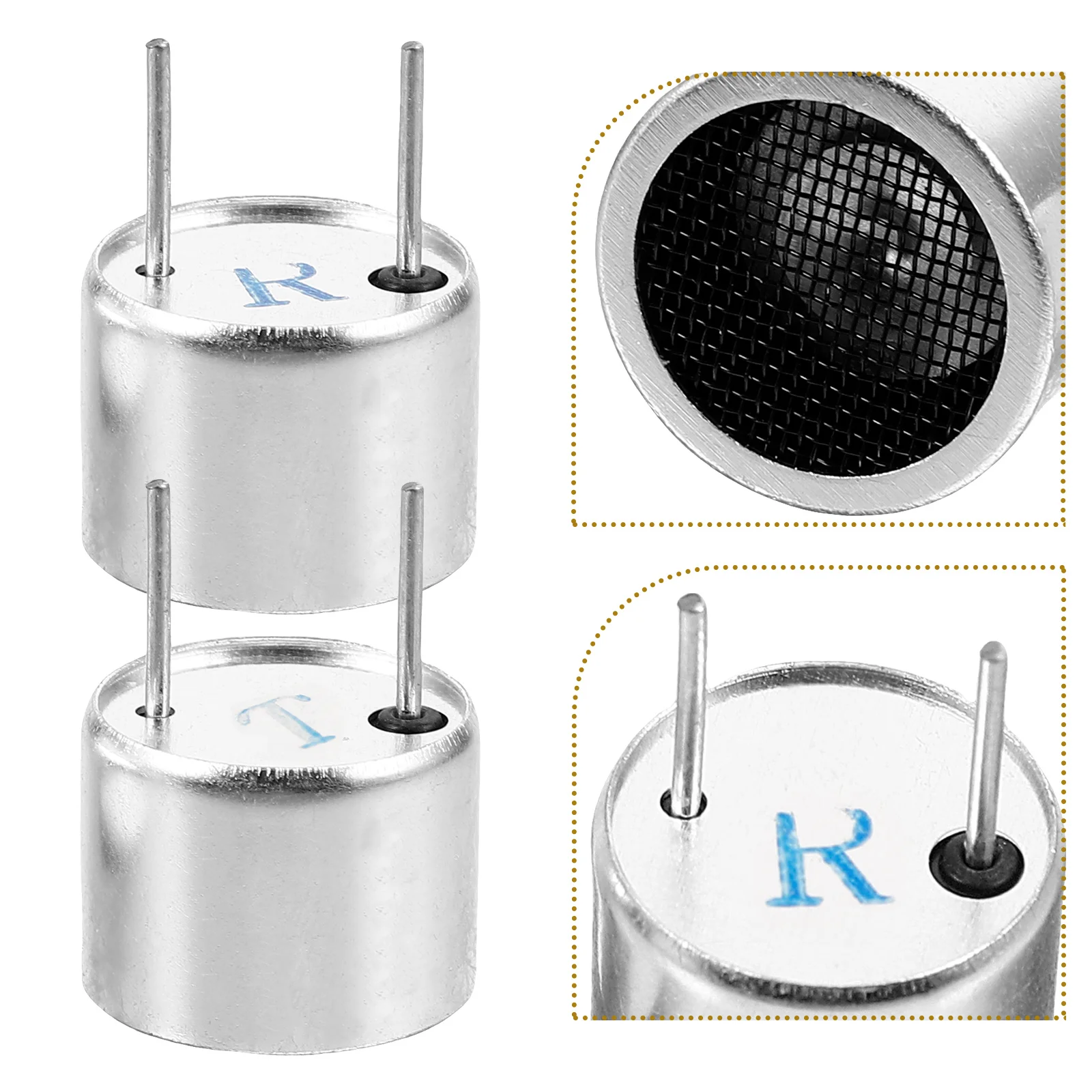 

16mm Ultrasonic Transducer Sensor 40khz Transmitter Receiver Probe High Precision Long Lifespan Reliable Performance Automation