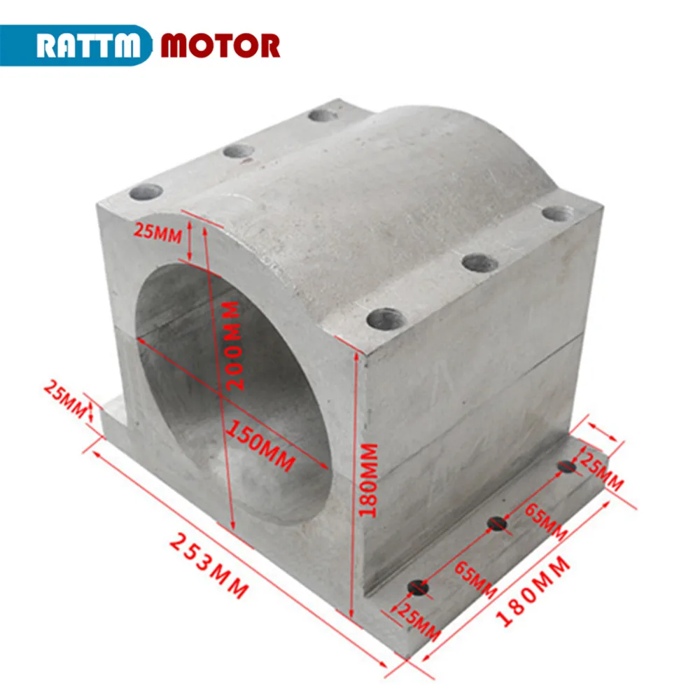 150mm Diameter Cast Aluminium spindle bracket clamp fixture holder mount CNC Part accessories