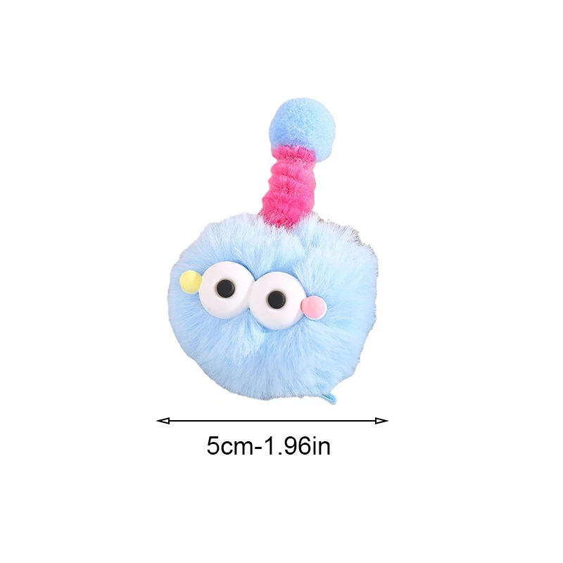 1/5pcs Cartoon Lovely Antenna Ugly Doll Hair Clip Teenage Whimsical Wobble Rod Hairpin Children's Little Monster Duckbill Clip view 6