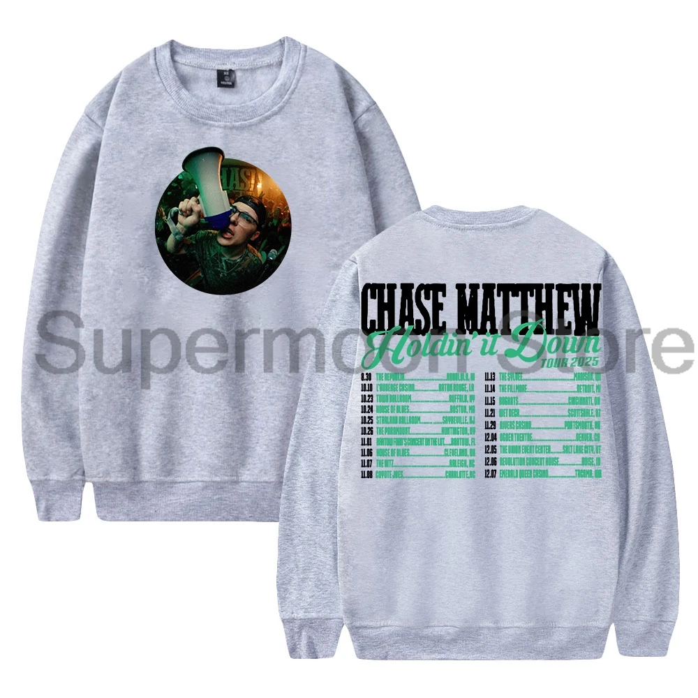 سترة تشيس ماثيو هولدمين إت داون تور 2025 بياقة دائرية وأكمام طويلة ملابس الشارع الشهير للنساء والرجال