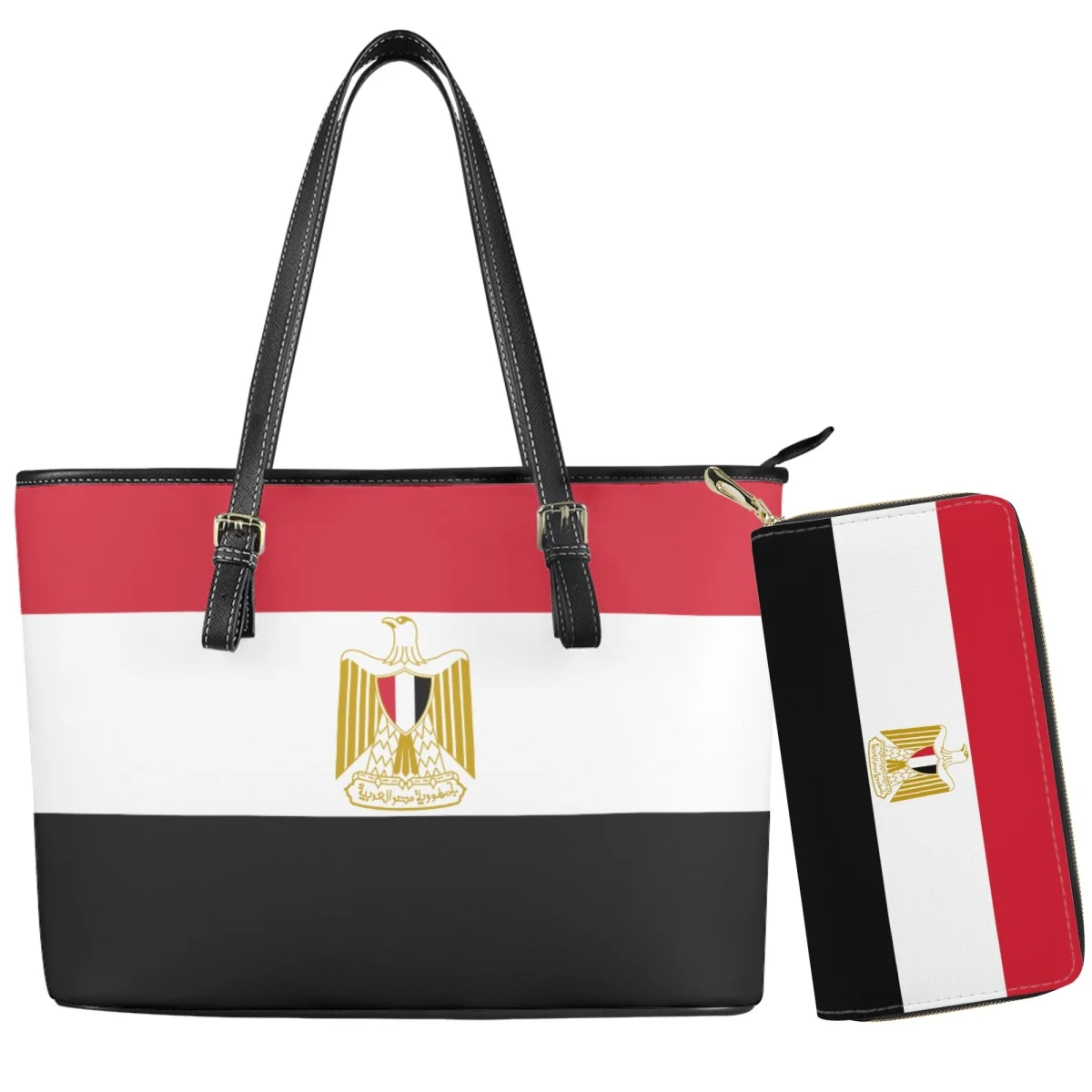 Egypt Country Flag Pattern Woman Handbag Wallet Comfortable Fabric Wallet Satchel Saddle Bag for Lover Friends Children Men Gift