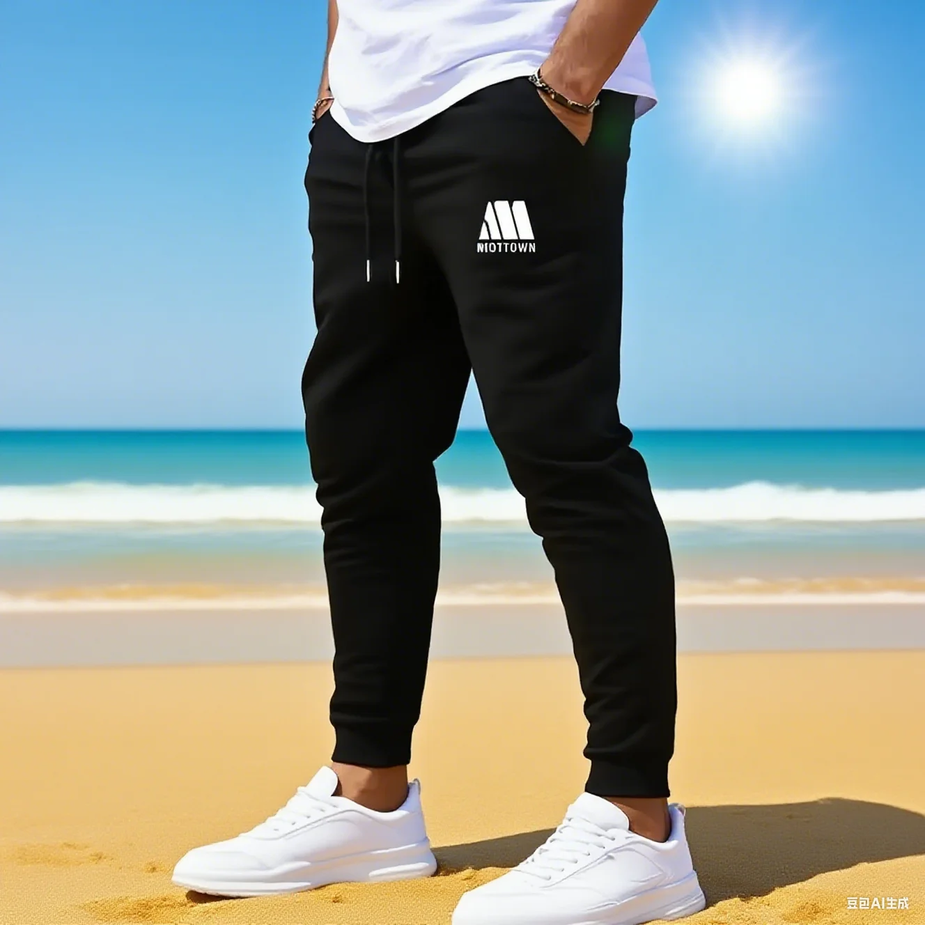 

Mouse Head And Love Pattern Sweatpants For Women Pocket Warm Sweatpant Sportswear Casual Sweatpant Fashion Autumn Sweatpant