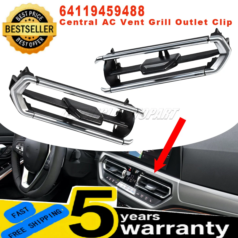 Nuevo para BMW 1 2 3 4 Z4 X3 X4 Series F40 F44 G20 G28 G29 G01 G02 salpicadero salida de ventilación rejilla deslizante AC Clip accesorios de coche