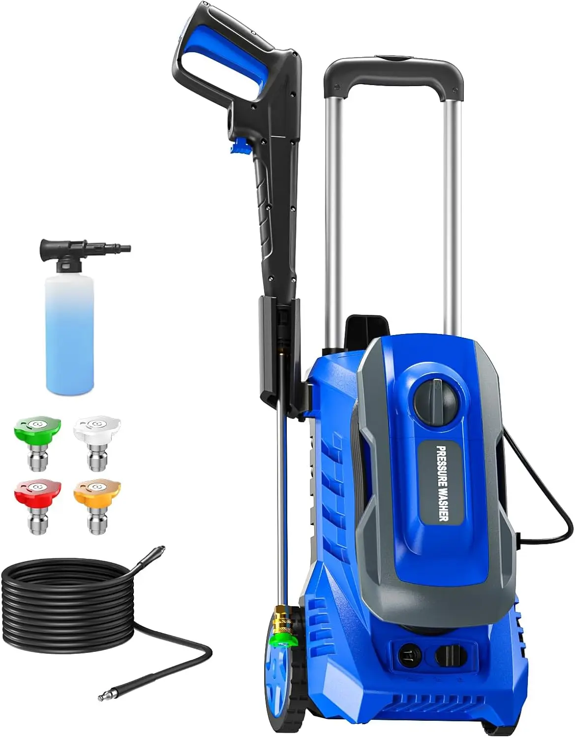 Washer Power Washer - 4800 PSI 2.8 GPM Wash Machine Electric Powered with Foam Cannon for Car, Floor, Garage,