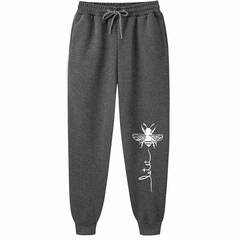 Womens Pants Loose Long Pants Outwear Fashion Letter Printed Trousers Spring Autumn Winter Sweatpants S-4XL