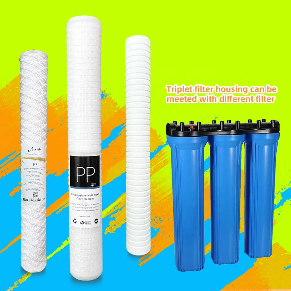 STLF 10 Inch PP Filter Cartridge Reverse Osmosis Water Filters for Home Outdoor Car RV Garage Use Versatile Drinking Filter