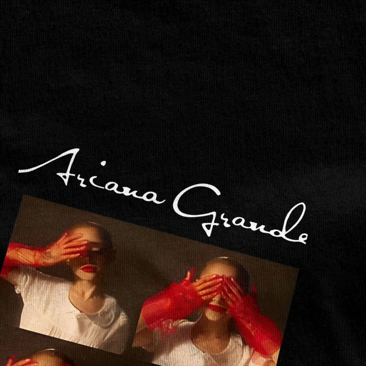 Novo álbum Ariana Tour Print camiseta masculina, puro algodão, pescoço em O, camiseta novidade, tops grandes, grande impressão musical, 2022