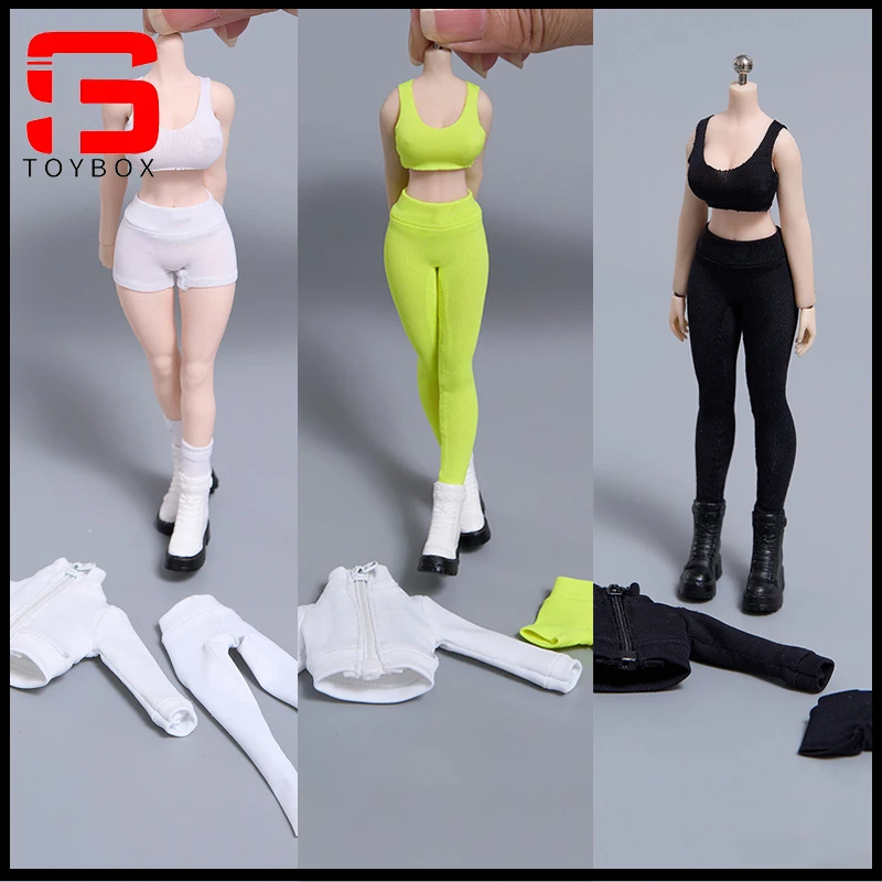 cdtoys cd087 1/12 Skala Damski Wysoko Elastyczny Strój Sportowy Zestaw Ubrań do Jogi Model dla 6-calowych Figur Żołnierzy Akcji Lalki