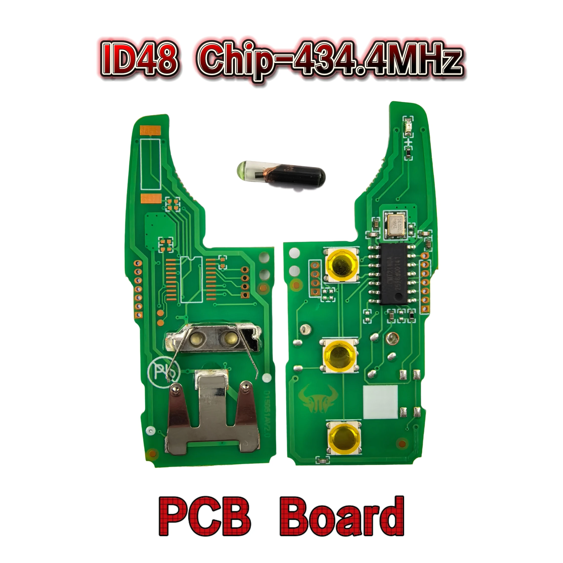Jingxin 5K0837202AD ID48 Chip 434,4MHz 2/3-Tasten Klappbarer Autoschlüssel/PCB für Volkswagen Multivan T5 Sharan Caravelle 2009-2015 – Detail 2