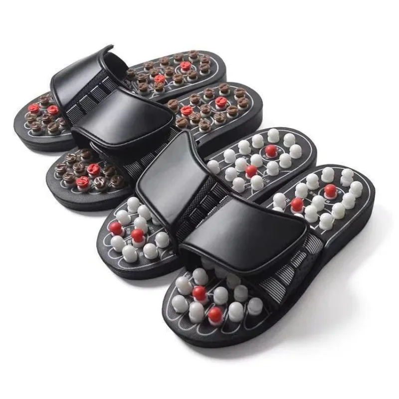

XIHAHA Acupressure Massage Slippers Plantar Muscle Relaxation Foot Massager Home Acupuncture Sandals Slides Shoes
