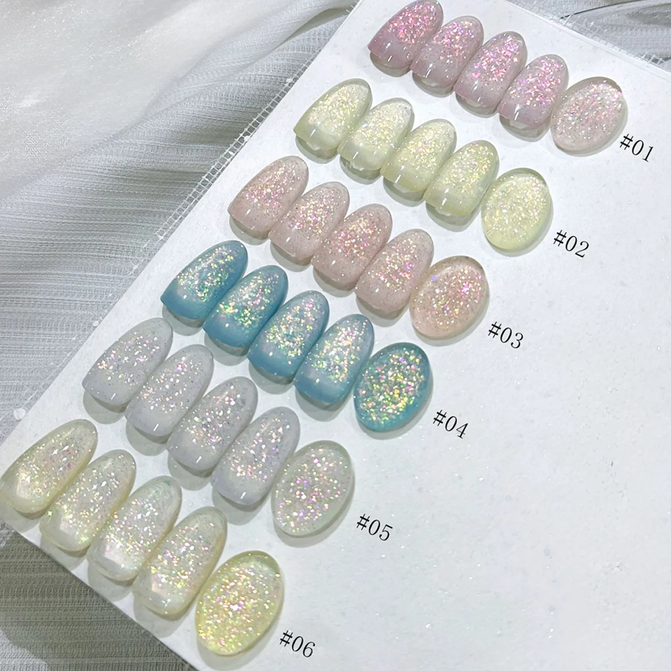 MIANEL 12 ML Sommer Heißer Verkauf Peerless Schönheit Opal Japanischen Stil Glitter Gel Nagellack 2025 Neue Glitter Explosion Gel polnisch