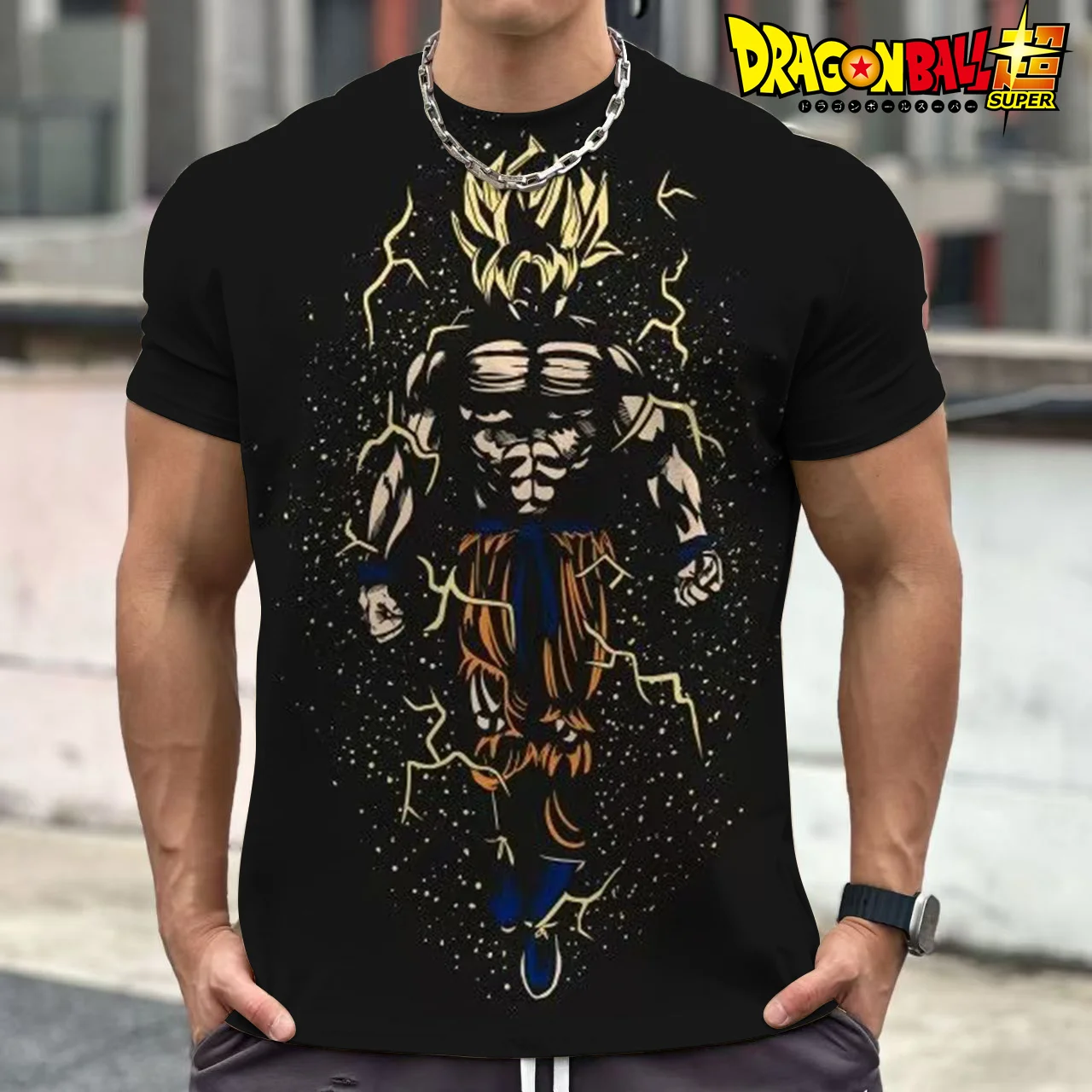 

Hot selling Japanese anime Dragon Ball 3D Printing Boys and girls round neck T-shirt children Street Leisure fashion Cosplay Top