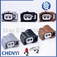 Conector impermeable automotriz de 2 pines, sensor de golpe, enchufe del inyector de combustible 6189-0611 90980-11875 para Toyota Camry Prado Corolla Mazda