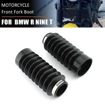 2 pçs motocicleta garfo dianteiro capa polainas jacarés botas protetor de choque guarda poeira borracha para bmw r nove t ninet 2017-2022
