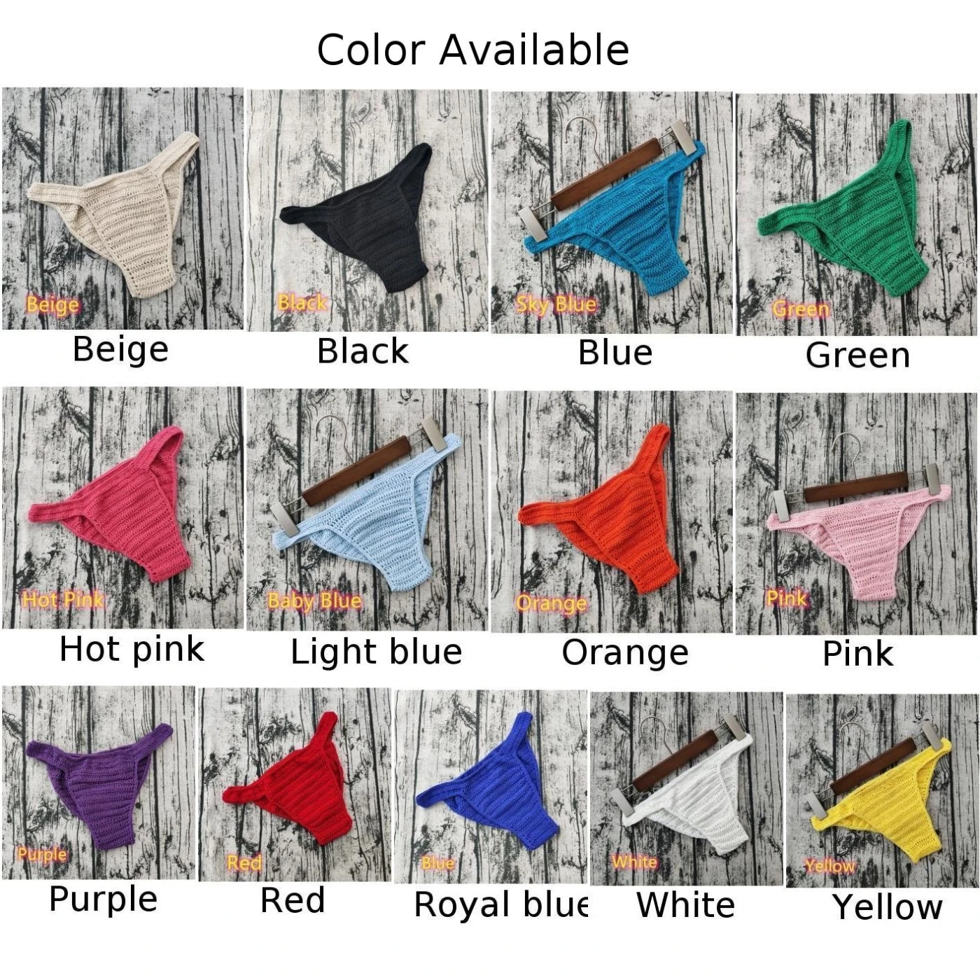 الرجال تنفس الجوف خارج ملابس داخلية مريحة منخفضة الارتفاع الملابس الداخلية اليد الكروشيه موجز Gstring حمامات الشمس اللون ملابس السباحة سراويل #6