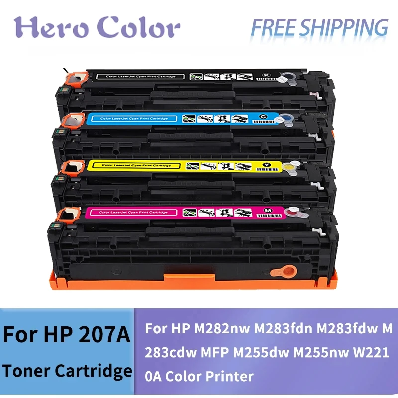 

Совместим с тонером HP с чипом M282/M283/M255 Color LaserJet Pro.