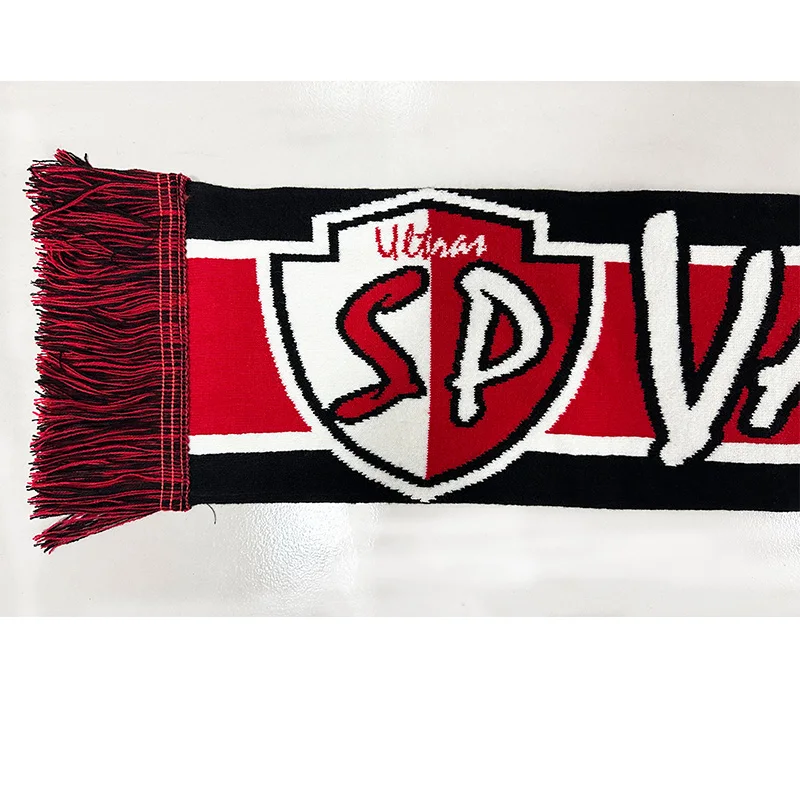 145*18 cm Size Siempre Paloma Vamos Atleti Scarf Elastic Scarf for Fans Double-faced Knitted SP01