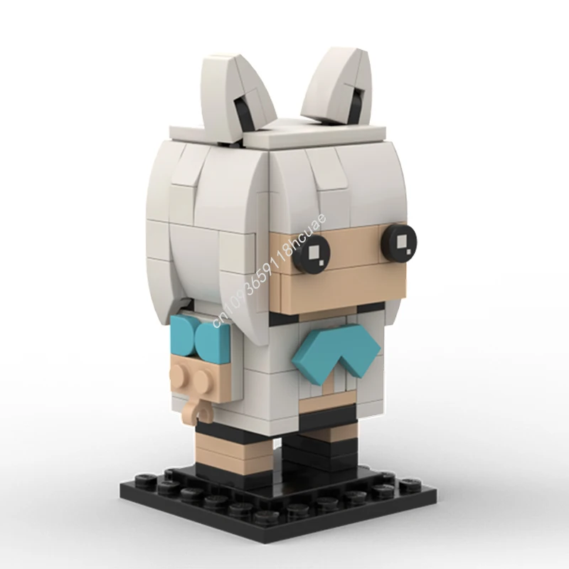 

155 шт. MOC Shirakami Fubuki Brickheadz модель строительные блоки сборка детей DIY модульные кирпичные игрушки рождественские подарки