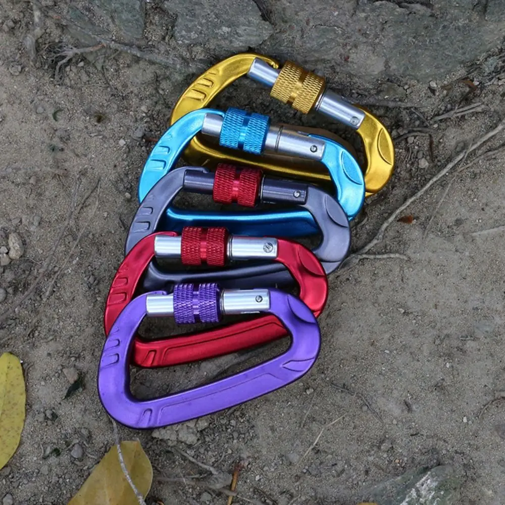 

Профессиональный страховочный карабин 12KN, алюминиевый, разноцветный, D-образный, для ключей, для активного отдыха, инструмент для альпинизма
