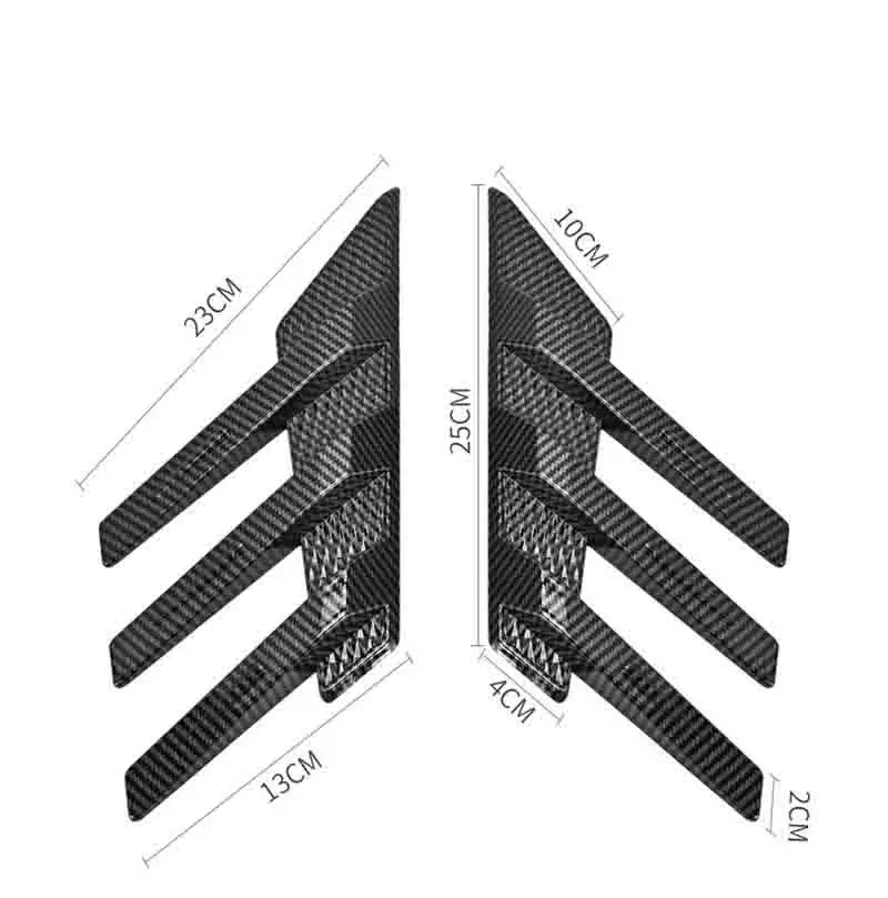 Pára-brisa traseiro do carro adesivo decoração acessório automático spoiler lateral divisor guarnição persiana janela pára-sol para carros