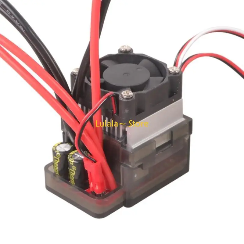 

Y4QA Brushed Electric Speed Controller Dual Way 7.2V-16V ESC 320A for RC Car Tanks