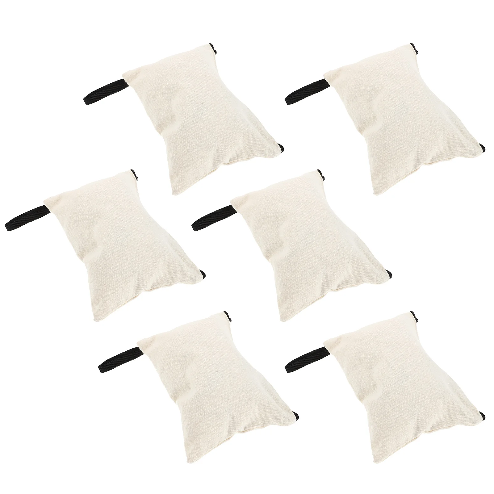 

6pcs Small Hanging Toiletry Bag Beige Travel Organizer With Handle Makeup Zipper Pouch For Women Portable Travel