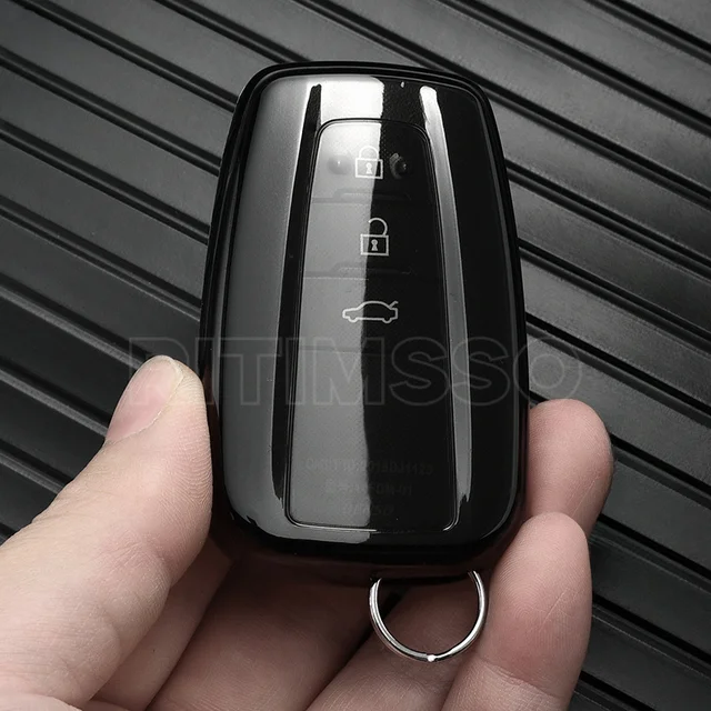 Etui na kluczyk samochodowy Miękka osłona kluczyka TPU Akcesoria samochodowe do Toyota Prius Camry Corolla C-HR CHR RAV4 Prado 2018 2022