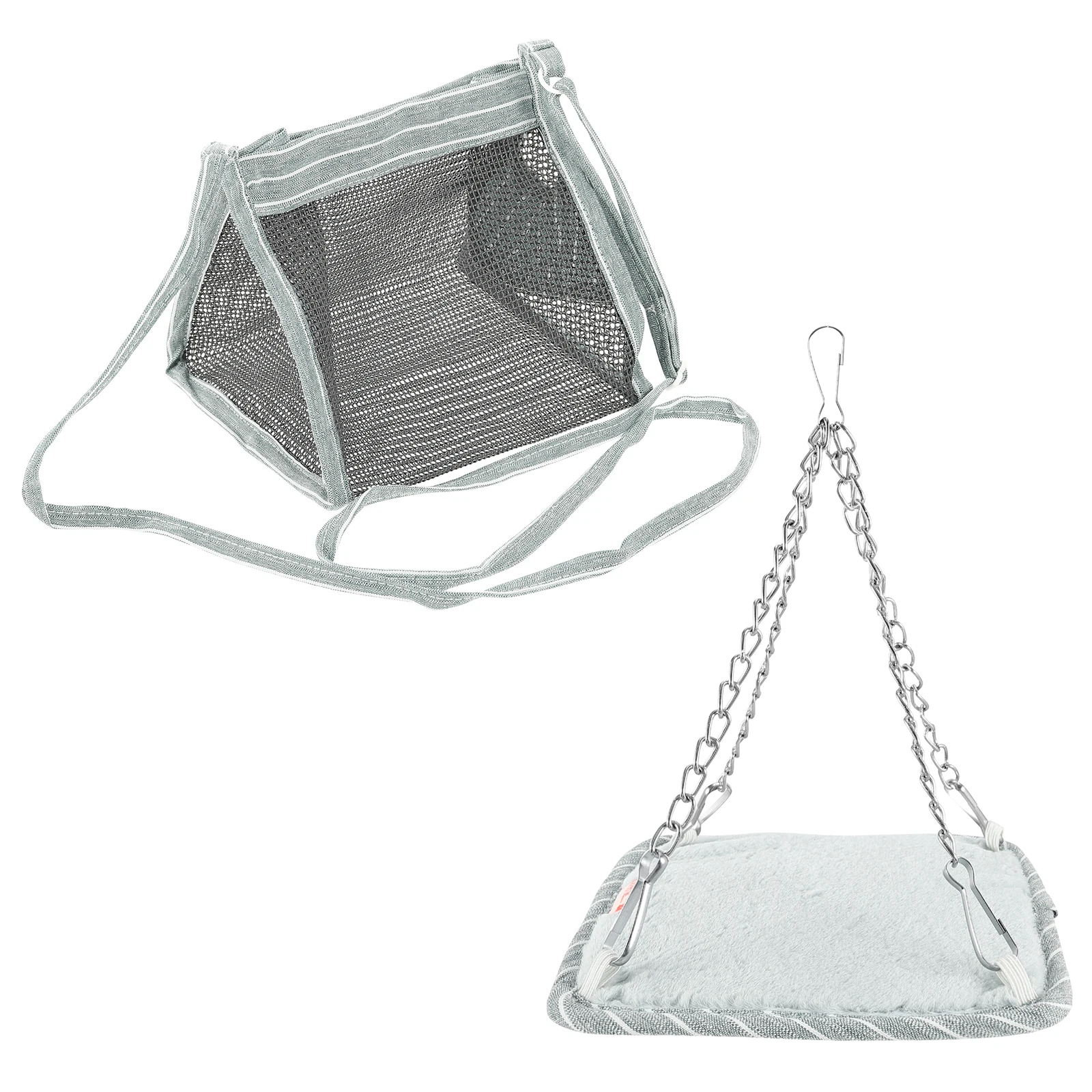

2 Pcs Pet Hammock Hamster Carrier Bag Portable Outdoor Carrying Sling Small Handbag Breathable