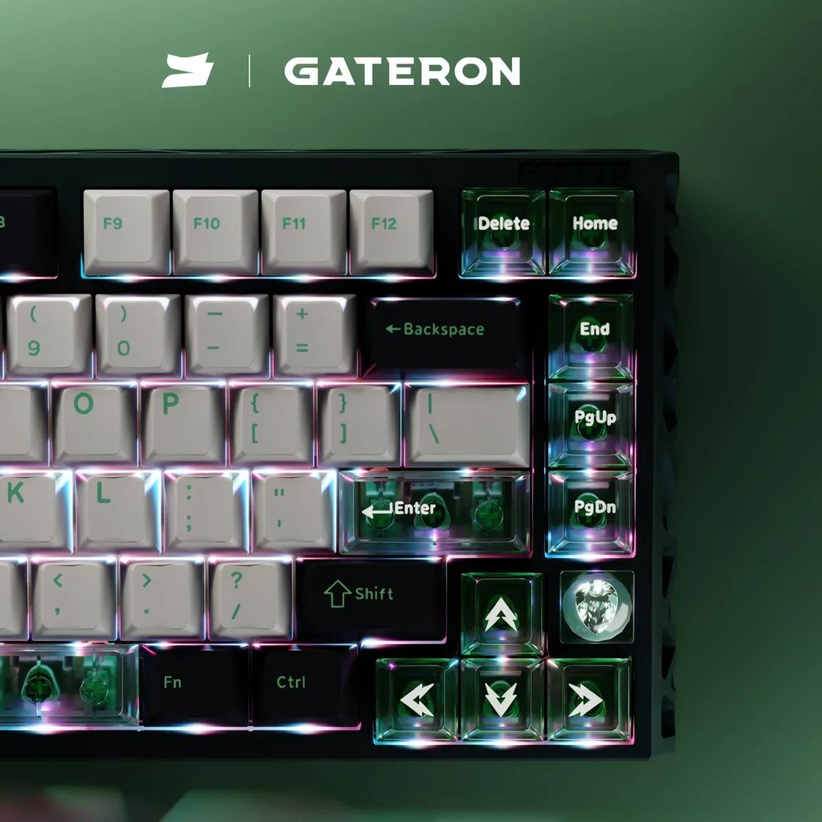 Gaming Keyboard Magnetic Switches - GATERON FORT75 Tastatur-Set, Angepasste GT75 PCB,