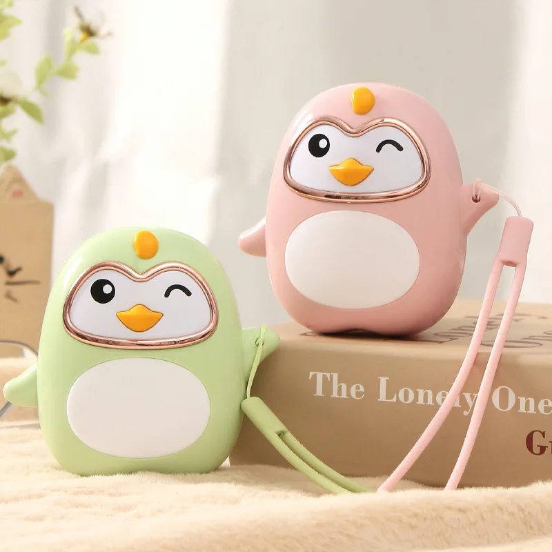 Cute Penguin Hand Warming Treasure Usb Rechargeable Hand Warmer Night Light Function Appliances To Keep The Heat