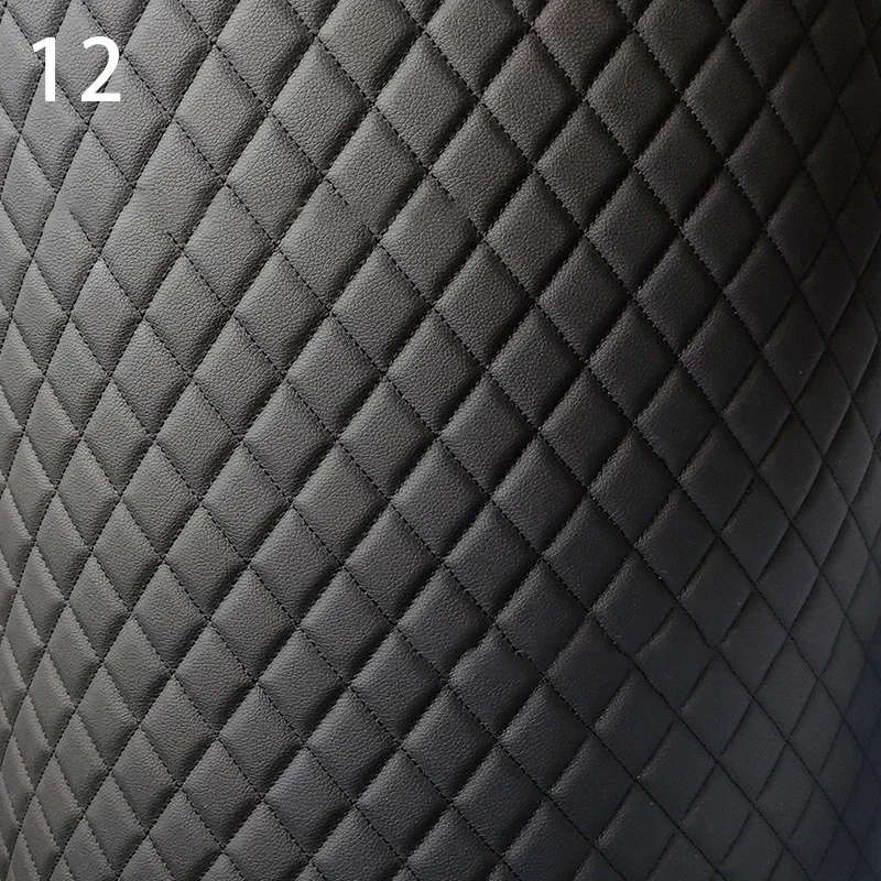 100x158cm Faux Leather Fabric Foam Quilted Padded for Car Interior Seat Cover Sofa Cushion Wear Resistant DIY image 3