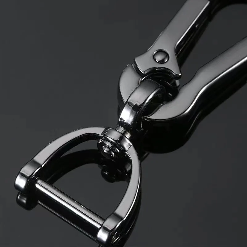 Stainless Steel Car Keychains Strong Carabiner Shape Keyring Climbing Hook Keychain Man Unisex Gift Auto Interior Accessories