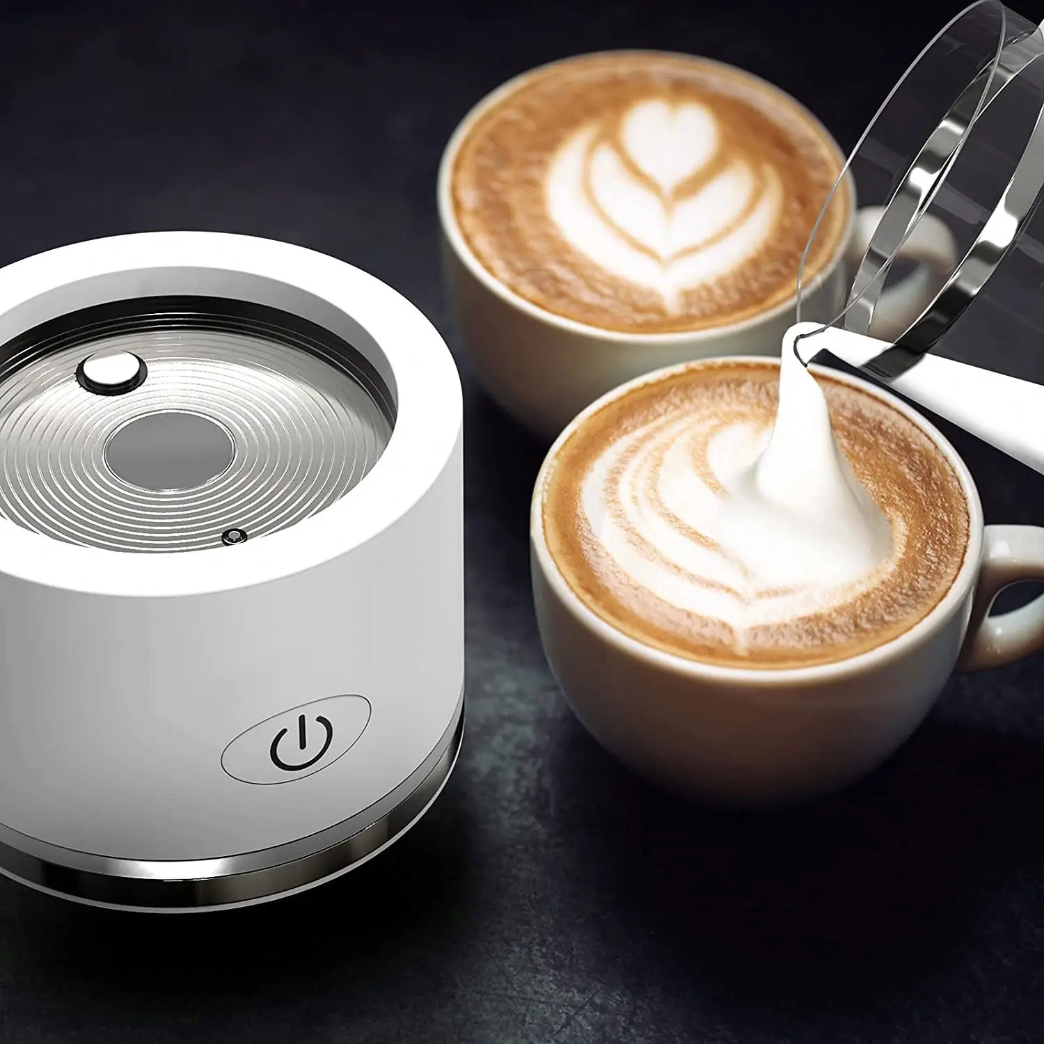 Wholesale Milk Frother Hot or Cold Electric Coffee Warmer Steamer Automatic Foam Maker for Drink Macchiato Chocolate