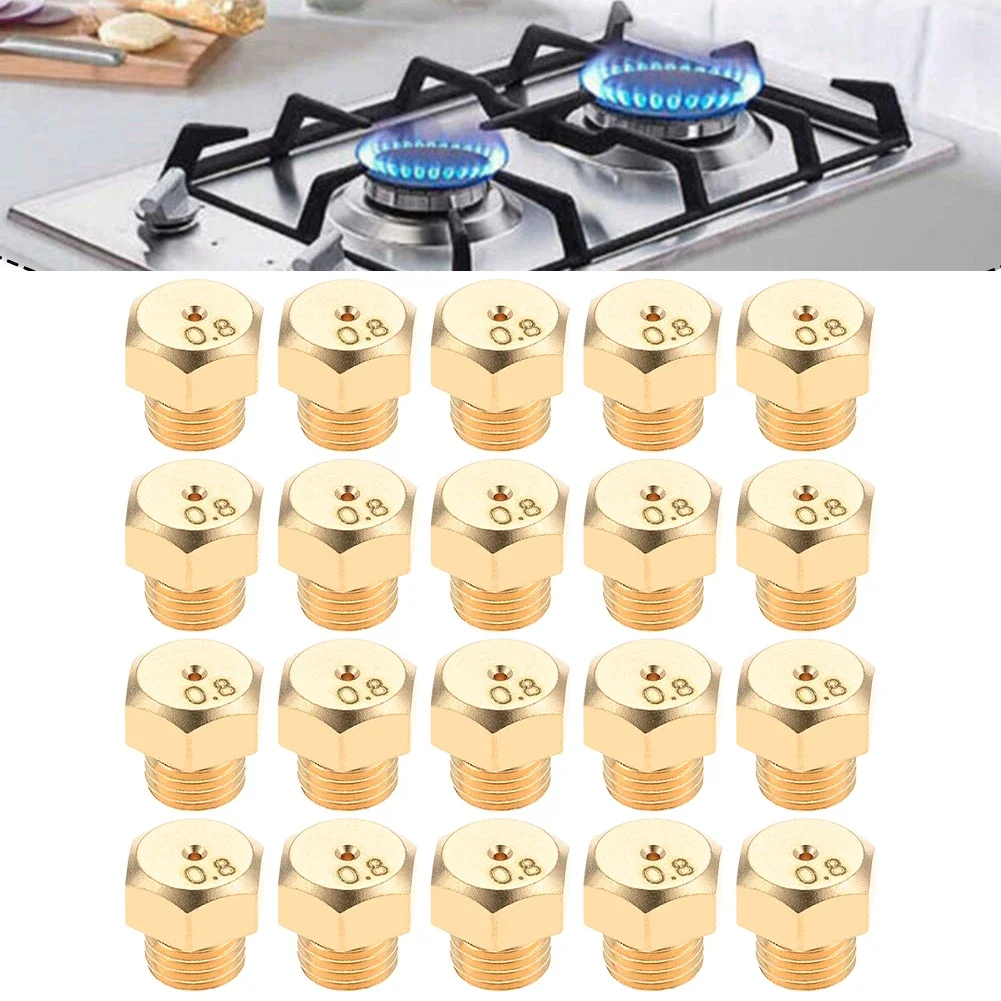 حل بديل مريح، عبوة عدد عشرين من الفوهات النحاسية المصممة لتعزيز تجربة الطبخ الخارجية