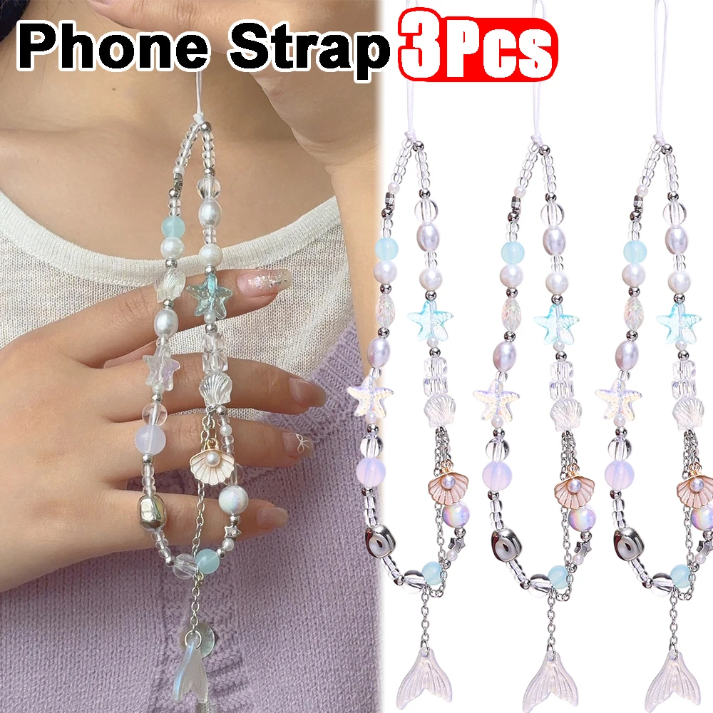 

Мечтательная Русалка, морская ракушка, цепочка для телефона, шнур, браслет, ремешок, брелок для IPhone/Huawei/Samsung Girl, подвесная веревка, ювелирные изделия