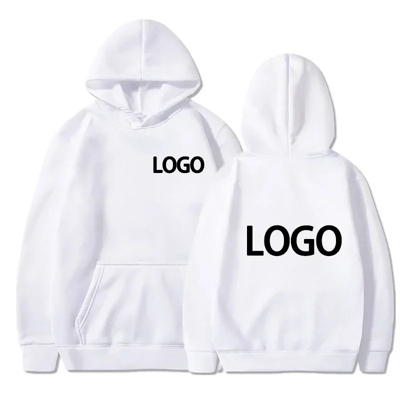 80% Polyester and 20% Cotton Men's and Women's Hooded Sweaters, Loose Custom Logo Pictures and Text Team Casual Clothing