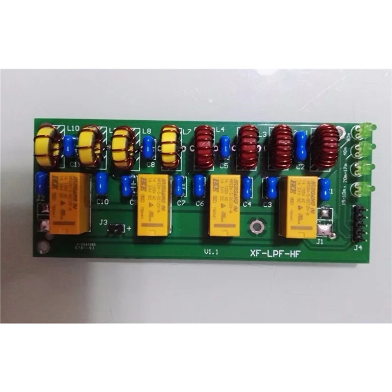 【HASD】2X XF-LPF- Filtro 12V 100W Unità LPF passa basso 3,5 Mhz-30 Mhz Kit fai da te