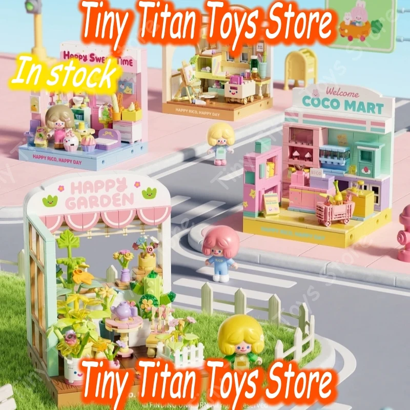 

Конструктор-головоломка License Finding Unicorn RiCO Wonder Moon Building Blocks: милый садовый пейзаж, DIY-пазл, развивающая игрушка для девочек и взрослых, подарок