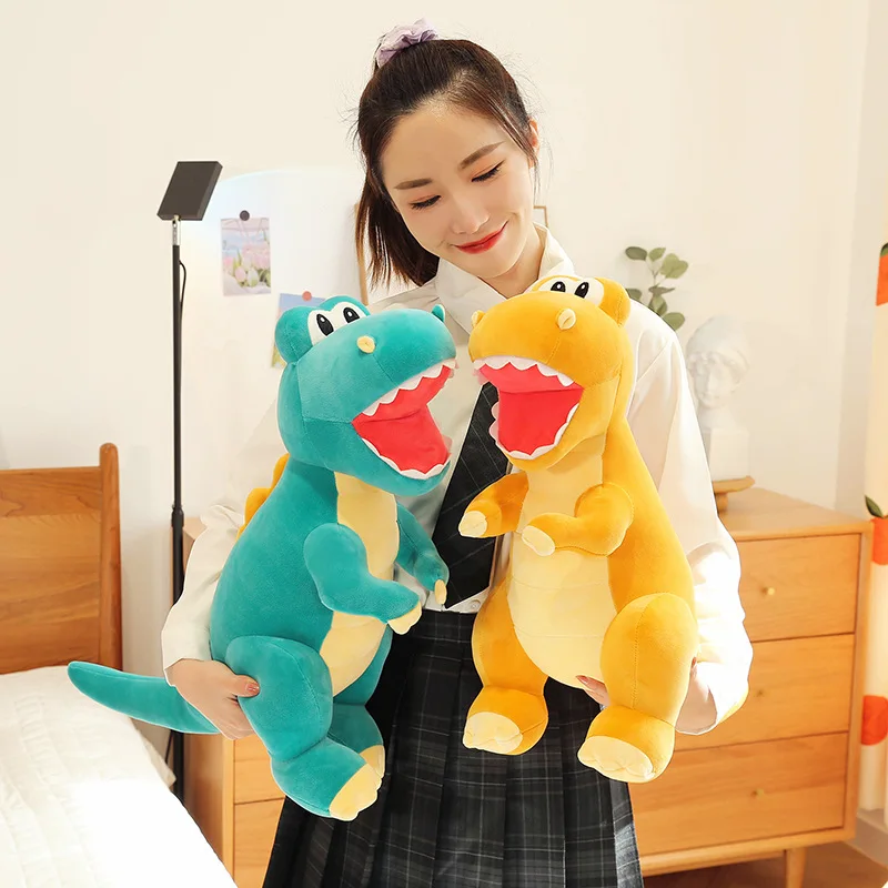 Cute Tyrannosaurus Rex Plush Toy Doll Girl Sleeping Baby in Bed Cute Home Decoration Gift Girl Wholesale