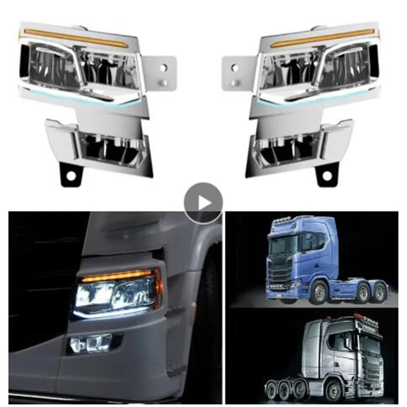 770S LED 5V Headlight Lighting System Lamp for 1/14 Tamiya RC Truck SCANIA Scania 770S 56368 56371 Nooxion MFC-03 M24 RC Parts