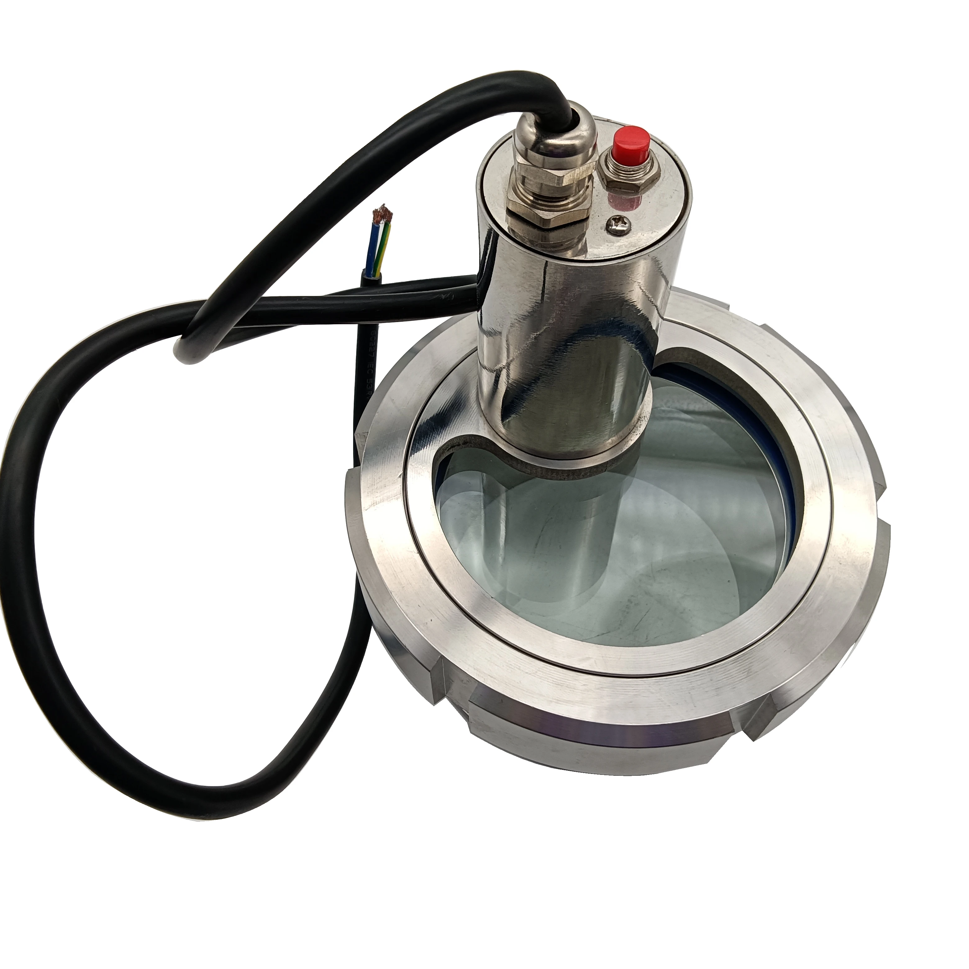 

Customized Sanitary 304 Stainless Steel Clamp Type 24V Light Flange Sight Glass Pipe Fittings for Tank Pipeline System