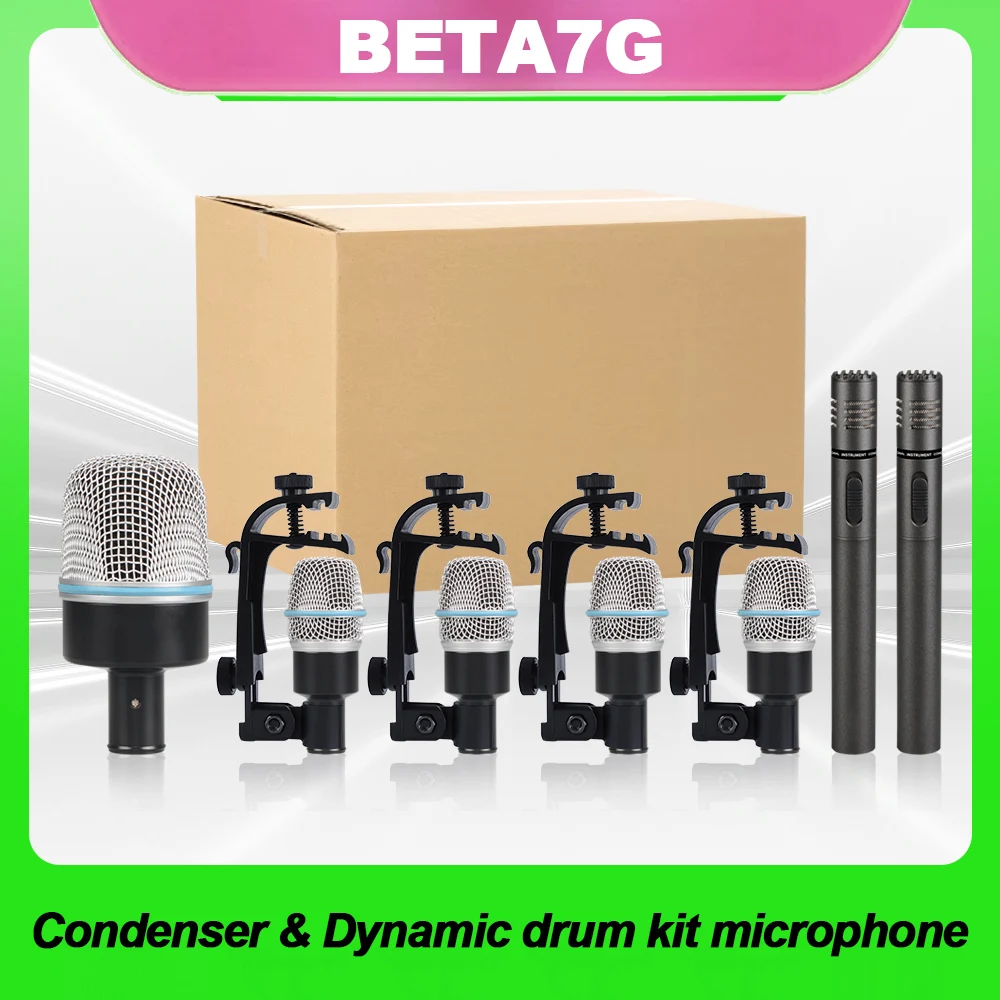 BETA7G metal condenser drum microphone with advanced recording effect