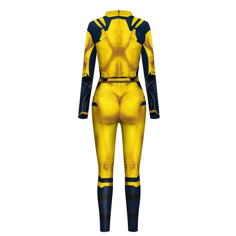 Wilson James Howlett Logan Macacão Cosplay masculino, Slim Zentai, Catsuit 3D, Traje de festa de Halloween, Bodysuit de super-herói