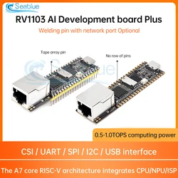 LuckFox Pico Plus RV1103 Linux Micro Development Board, Integrates ARM Cortex-A7/RISC-V MCU/NPU/ISP Processors, Ethernet Port